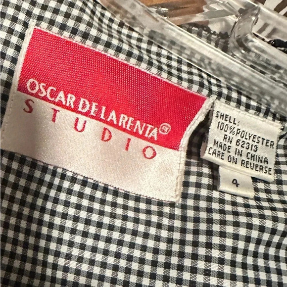 OSCAR DE LA RENTA studio Printed Knee-Length Dress size 4 - Picture 3 of 4